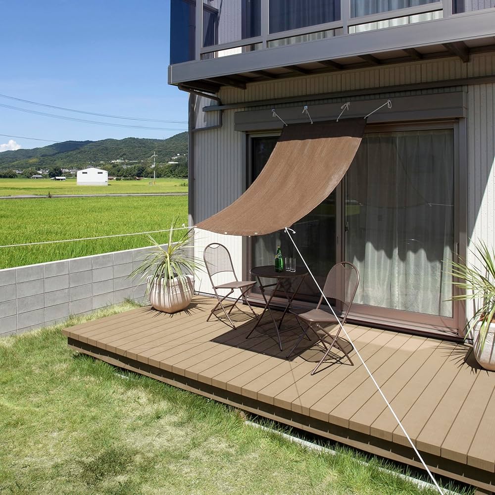 Amazon | タカショー 日よけ クールシェード モカ 1×2m